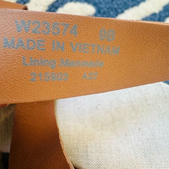 Cole Haan Crystal Wedge Leather Espadrille Strap Sandal, Brown, Size 11, NWOB - Picture 16 of 16